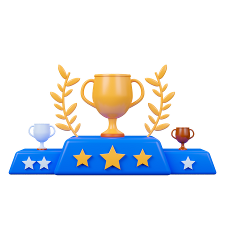 Award Podium  3D Icon