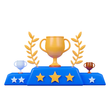 Award Podium  3D Icon