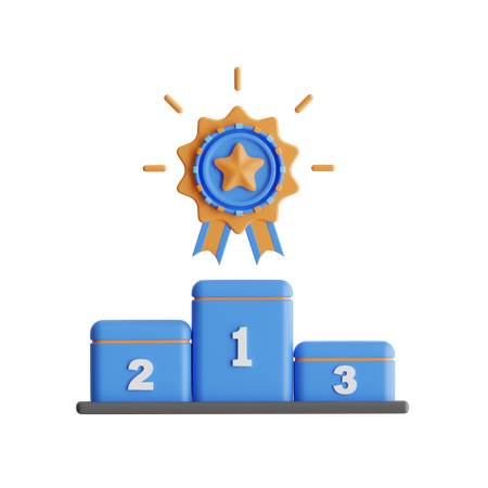 Award Podium  3D Icon