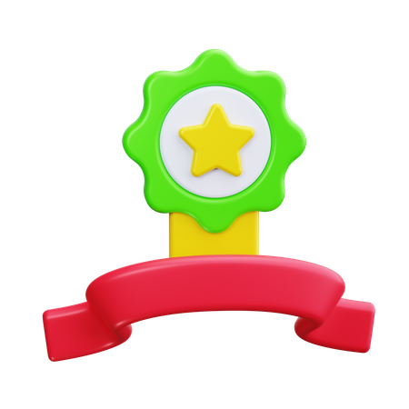 Award ribbon  3D Icon