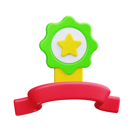 Award ribbon  3D Icon