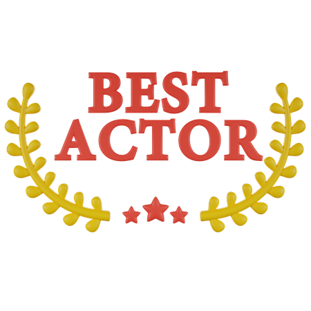 Awards Best Actor  3D Icon