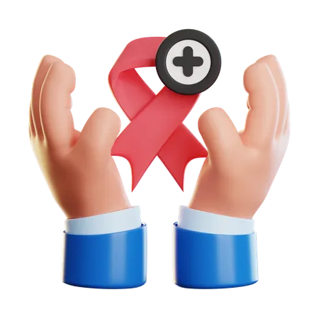 Awareness Ribbon  3D Icon