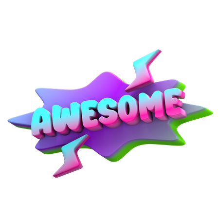 Awesome  3D Icon