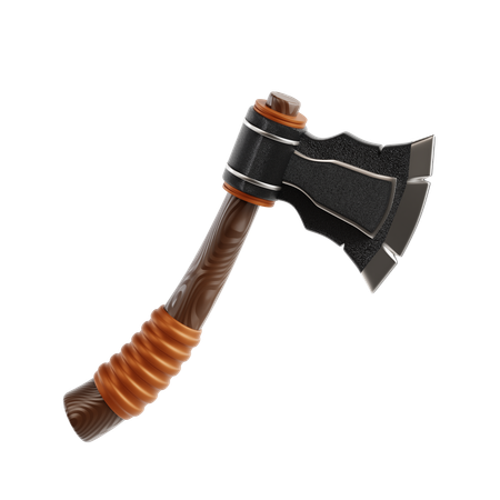 Axe Barbarian  3D Icon