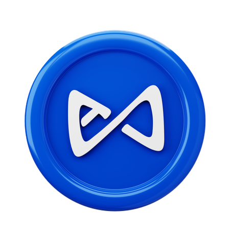 Axie Infinity AXS Coin  3D Icon