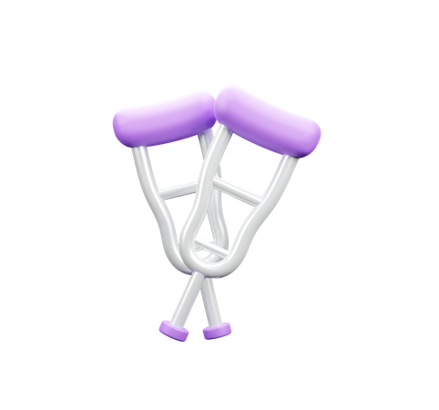Axilla Crutches  3D Icon