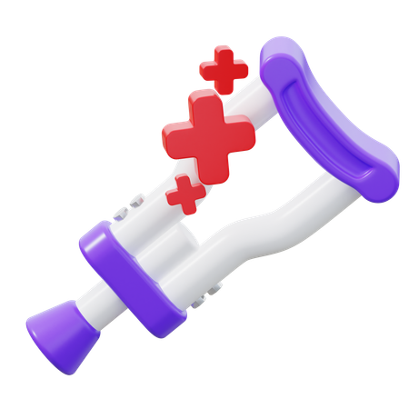 Axilla Crutches  3D Icon