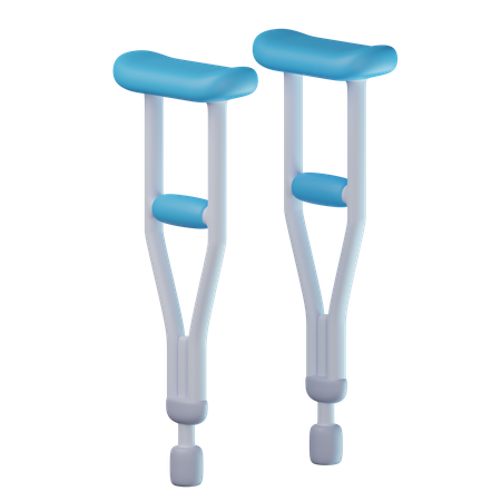 Axilla Crutches  3D Icon