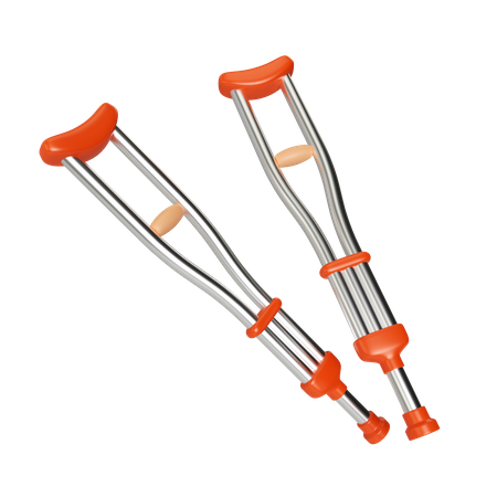 Axilla Crutches  3D Icon