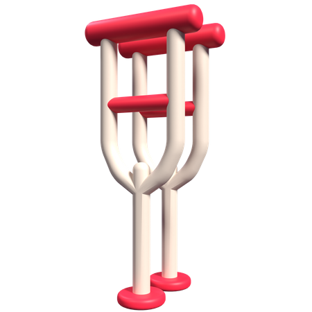 Axilla Crutches  3D Icon