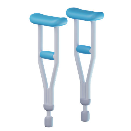 Axilla Crutches  3D Icon