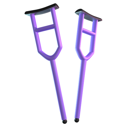 Axillary Crutch  3D Icon