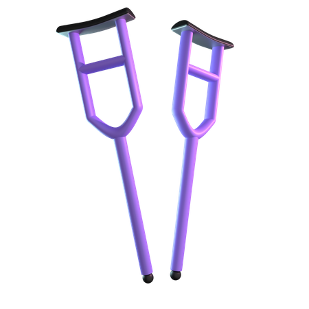 Axillary Crutch  3D Icon