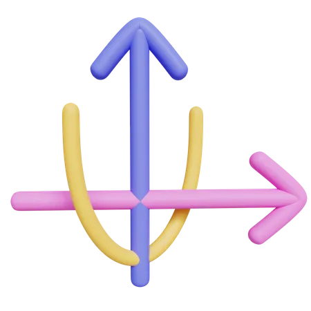 Axis Arrow 3D Icon