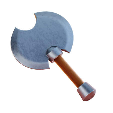 Axt mit Doppelklinge  3D Icon