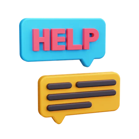 Ayuda comentario  3D Icon