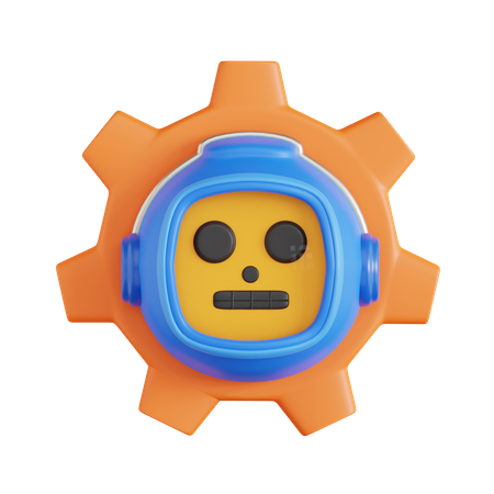 Ayudante de robot  3D Icon