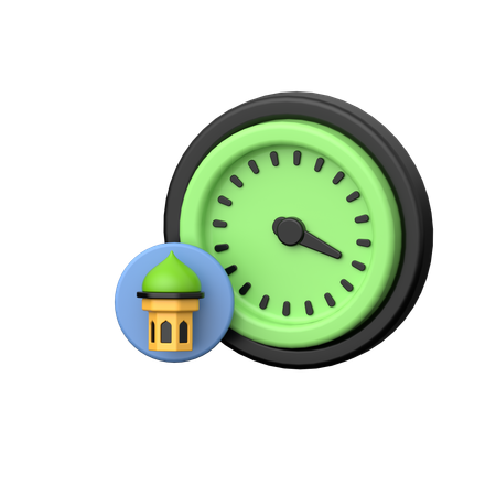 Azan Time  3D Icon