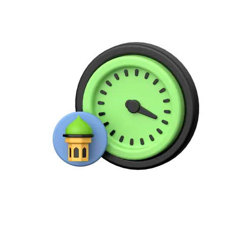 Azan Time  3D Icon