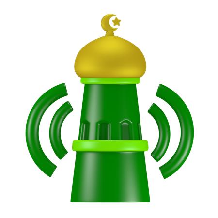 Azan Tower  3D Icon