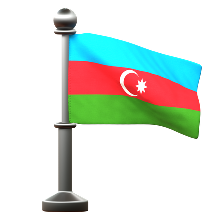 Azerbaijan Flag  3D Icon
