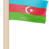 azerbaijan flag emoji 3d