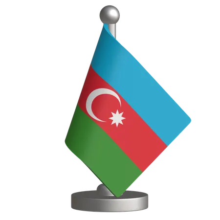 Bandeira de mesa do azerbaijão  3D Icon