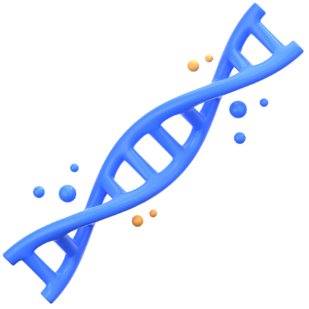 DNA azul  3D Icon