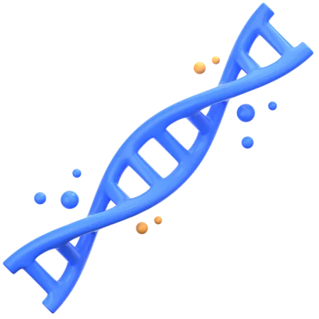 DNA azul  3D Icon