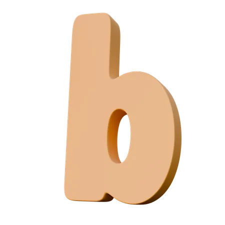 B  3D Icon