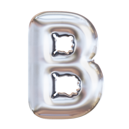 B  3D Icon