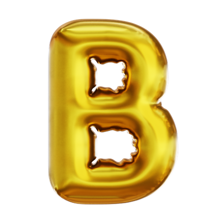 B  3D Icon