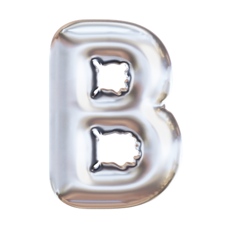 B  3D Icon