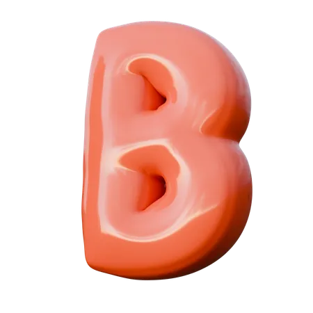 B  3D Icon