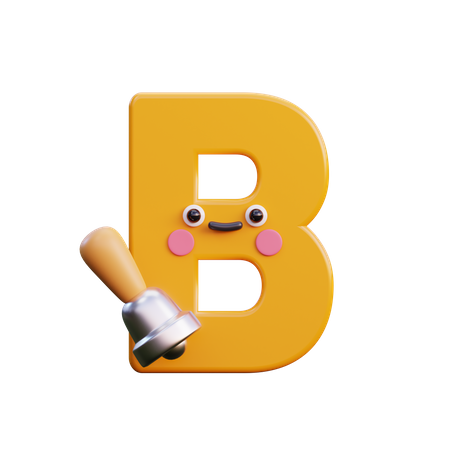 B  3D Icon