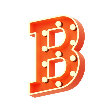 B  3D Icon