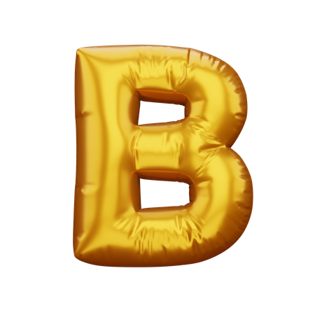 B  3D Icon