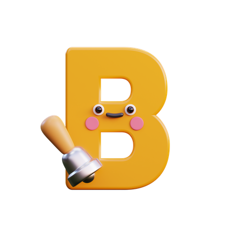 B  3D Icon