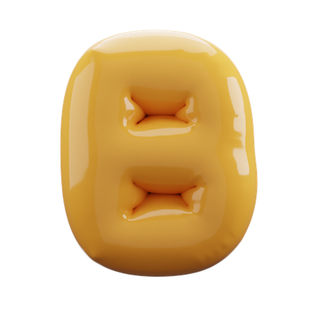 B 알파벳  3D Icon