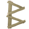 b 3d logo