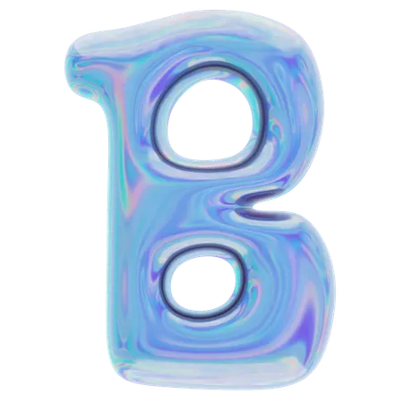 B Abstract Shape  3D Icon