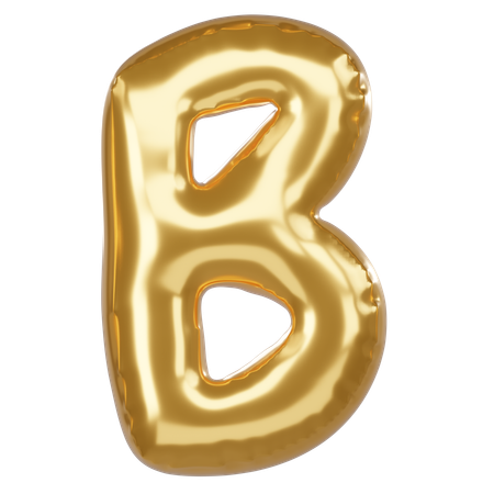 B alfabeto  3D Icon