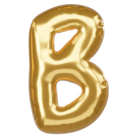 B alfabeto  3D Icon