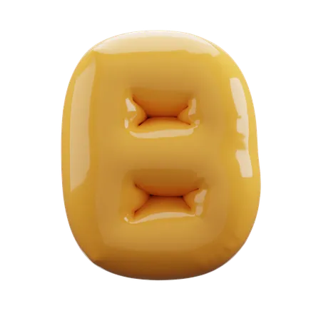 B Alphabet  3D Icon