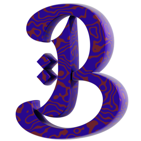 Alphabet B  3D Icon