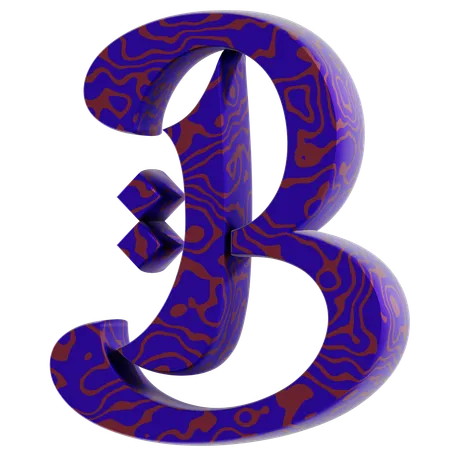 Alphabet B  3D Icon