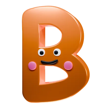 B Alphabet  3D Icon