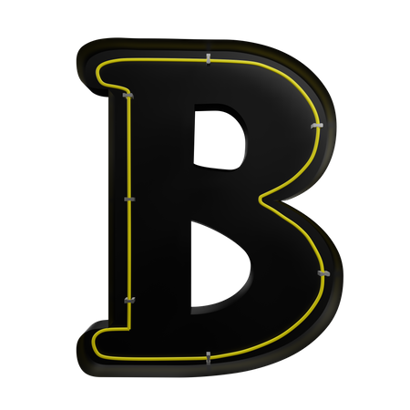 B Alphabet  3D Icon