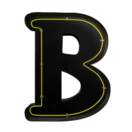 B Alphabet  3D Icon